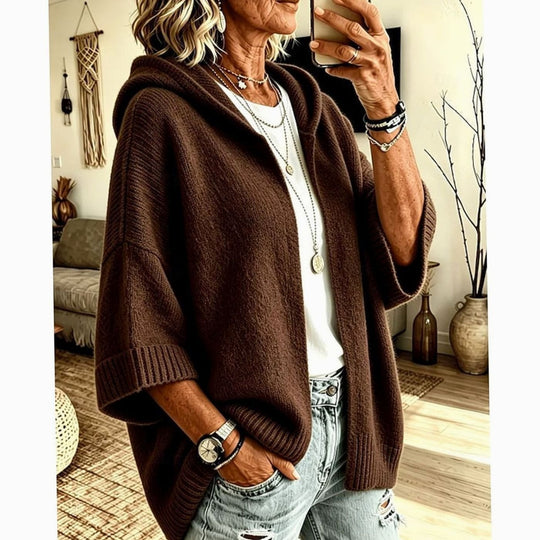 Joanne - Elegant Oversized Capuchon Vest