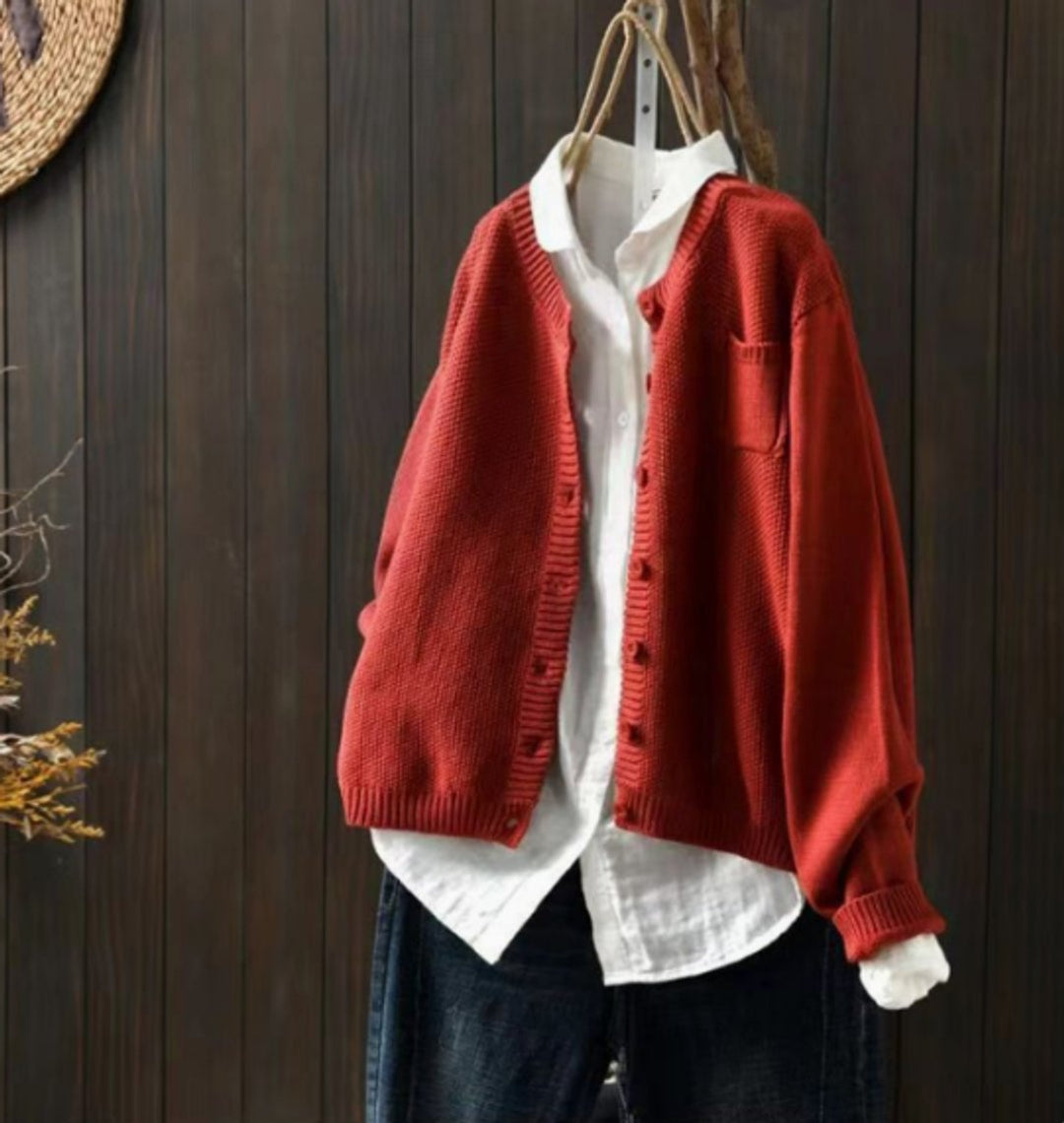 Karin - Elegant Oversized Grofgebreid Vest