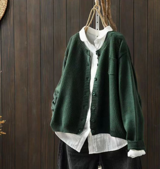 Karin - Elegant Oversized Grofgebreid Vest