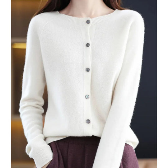 Grace - Verfijnd Wollen Ronde Hals Vest