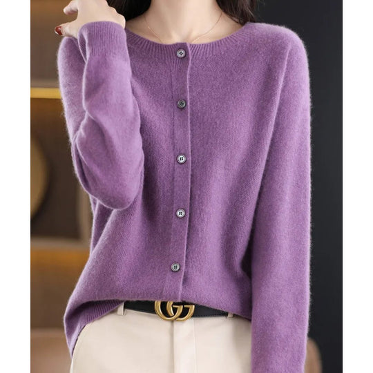 Grace - Verfijnd Wollen Ronde Hals Vest