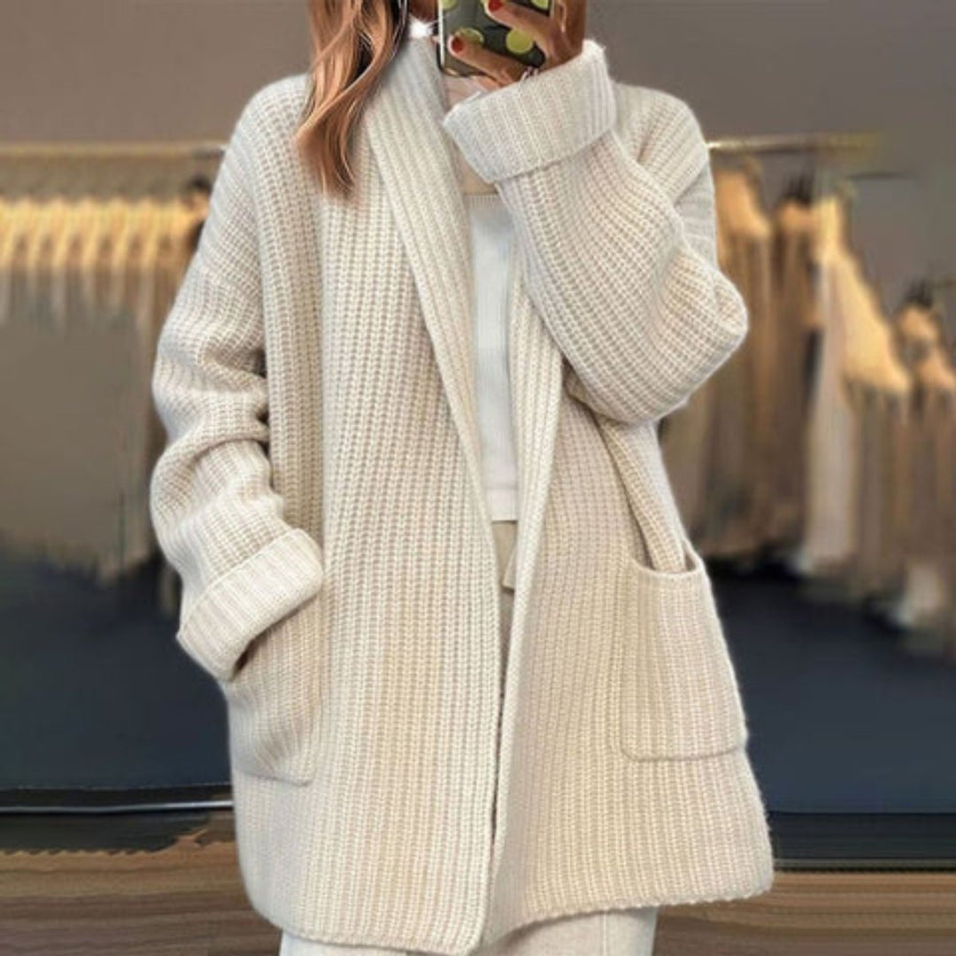 Marlies - Stijlvol Oversized Grofgebreid Vest