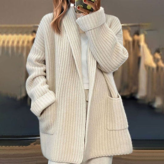 Marlies - Stijlvol Oversized Grofgebreid Vest
