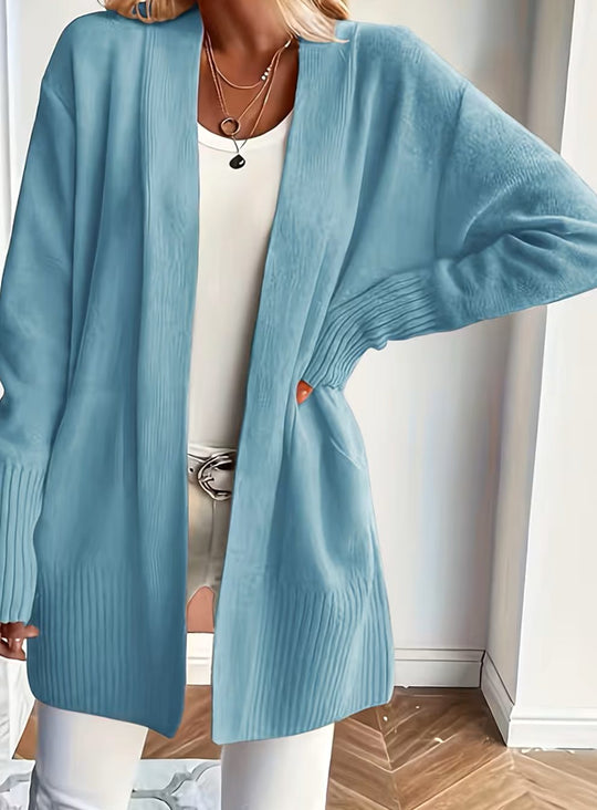 Wendy - Stijlvol Oversized Ribgebreid Vest