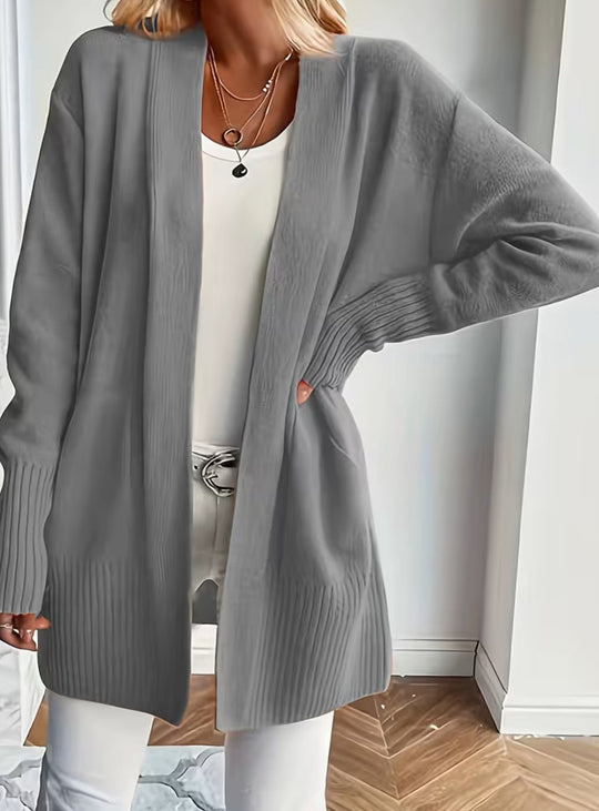 Wendy - Stijlvol Oversized Ribgebreid Vest