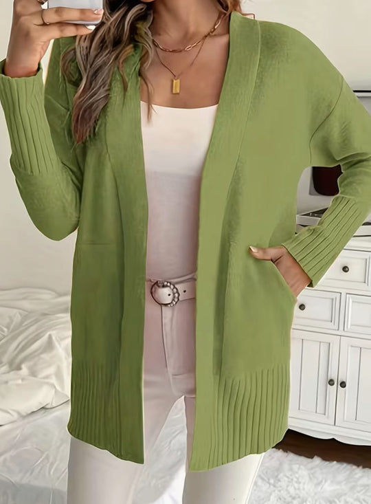 Wendy - Stijlvol Oversized Ribgebreid Vest