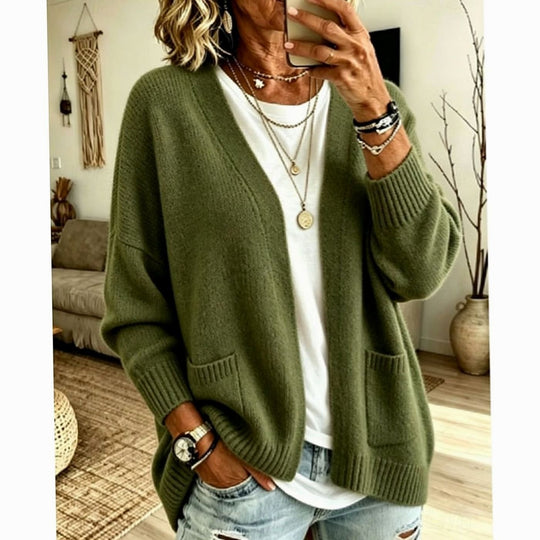 Fiona - Elegant Oversized Gebreid Vest