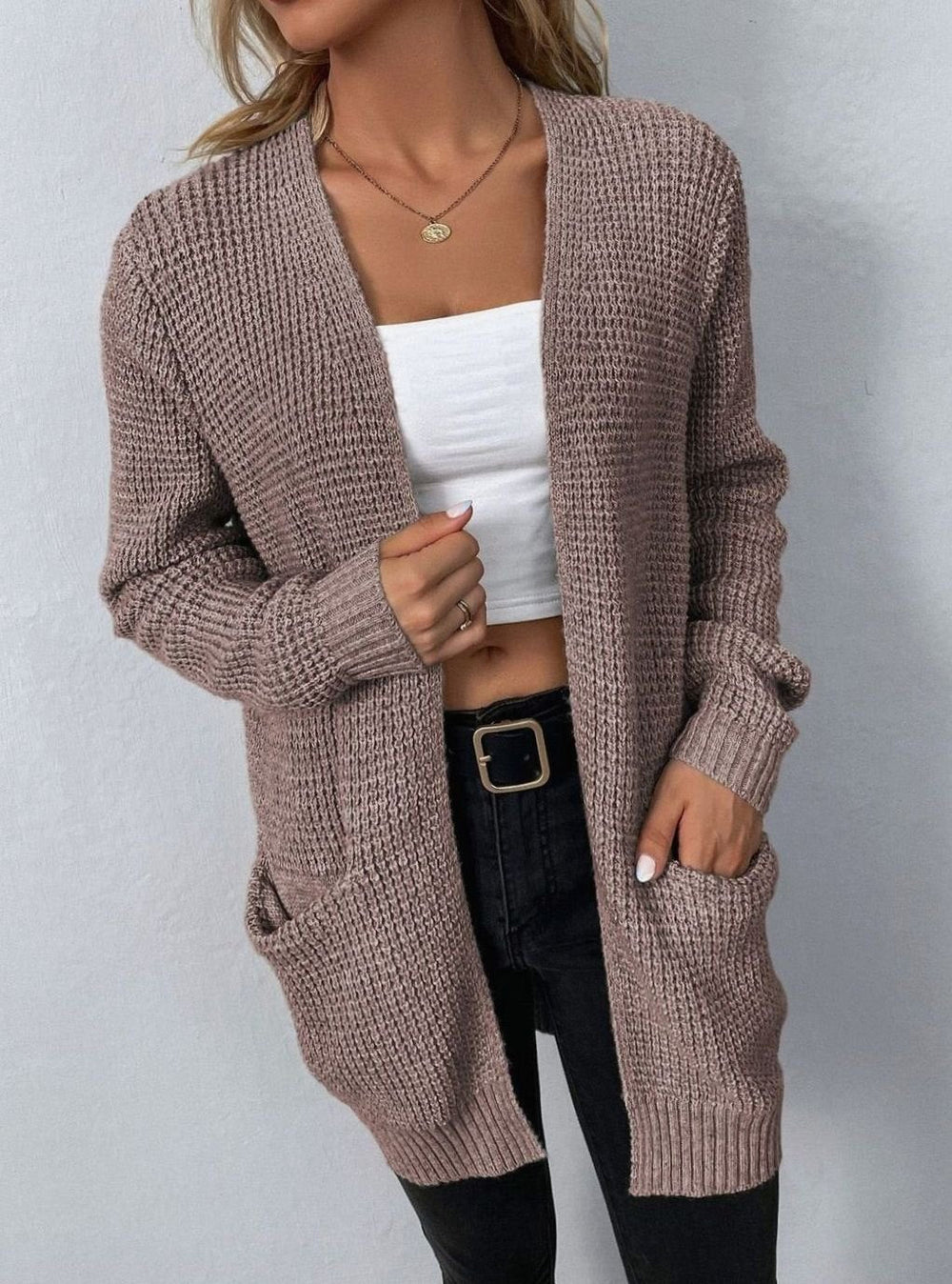 Vanessa - Stijlvol Oversized Grofgebreid Vest