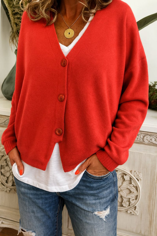 Esther - Elegant Oversized V-Hals Vest