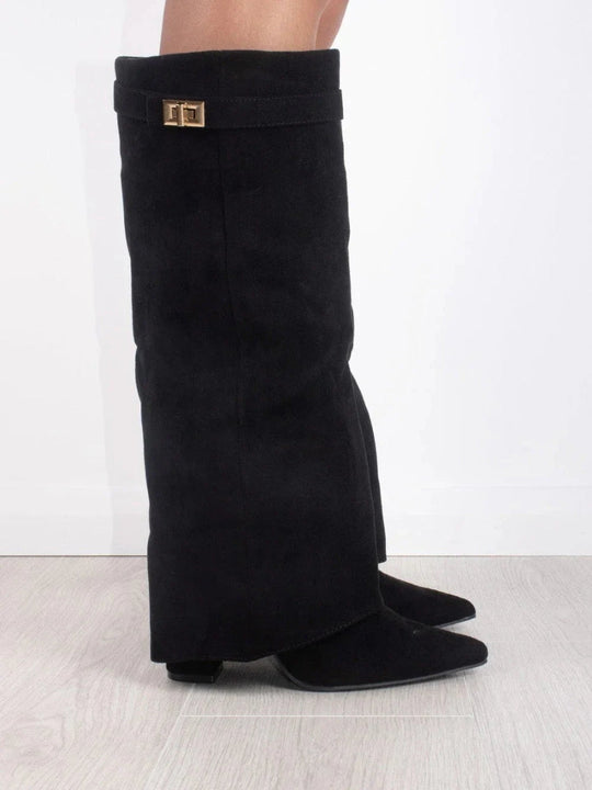 Rachel | Elegante Overknee Suède Laarzen