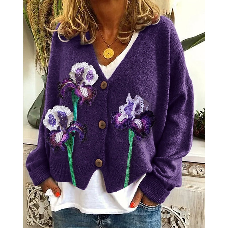 Sarah - Elegant Vintage Gebloemd Vest