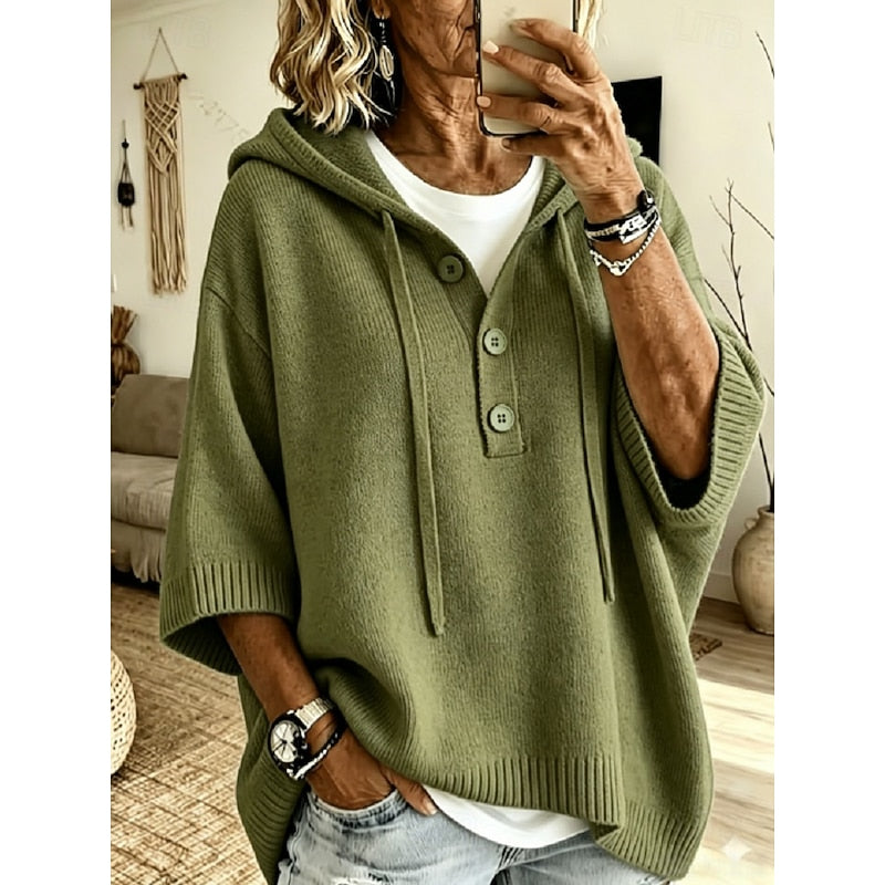 Catherine - Stijlvolle Oversized Gebreide Hoodie